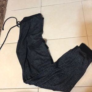 black cargo joggers